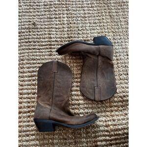 Durango Women's Tan Leather Western‎ Cowboy Boots RD4112 Size 8.5M